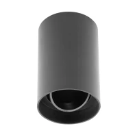 Світильник GTV RESTO, 80x125mm, IP20, max.20W, круглий, чорний (пластик) (OS-RST80125OK1-00)