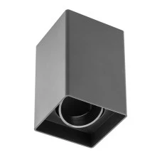 Світильник GTV RESTO, 80x80x125mm, IP20, max.20W, квадрат, чорний (пластик) (OS-RST8080KW1-00)