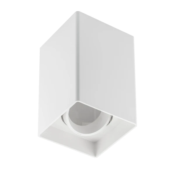 Світильник GTV RESTO, 80x80x125mm, IP20, max.20W, квадрат, білий (пластик) (OS-RST8080KW1-10)