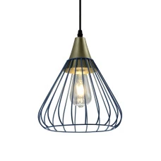 Підвісний світильник GTV decor TESS, E27, IP20, d24cm, синій (OS-TESS-25-DEC)