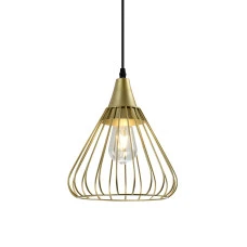 Підвісний світильник GTV decor TESS, E27, IP20, d24cm, золотий (OS-TESS-40-DEC)