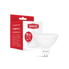 Лампа світлодіодна Maxus 1-LED-723 MR16 7W 3000K GU5.3 Лампа світлодіодна Maxus 1-LED-723 MR16 7W 3000K GU5.3