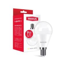 Лампа світлодіодна G45 7W 3000K 220V E14 (1-LED-751)