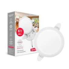 Світильник врізний світлодіодний MAXUS SP Adjustable 6W 4100K Circle