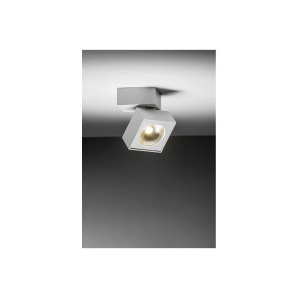 Світильник GTV LED BIANCO, 15W, IP20, 4000K, 104х101х101, квадрат, білий, з нахилом (LD-BNC15WKB-NB)