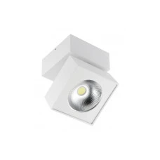 Світильник GTV LED BIANCO, 15W, IP20, 4000K, 104х101х101, квадрат, білий, з нахилом (LD-BNC15WKB-NB)