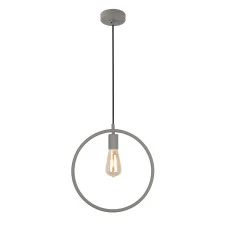 Підвісний світильник GTV decor FIJA, E27, max.40W, IP20, сірий (OS-FI-E27-15-DEC)