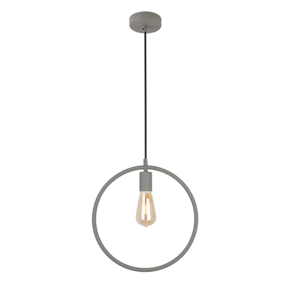 Підвісний світильник GTV decor FIJA, E27, max.40W, IP20, сірий (OS-FI-E27-15-DEC)