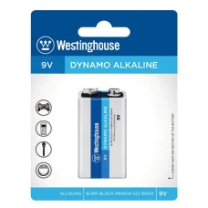 Лужна батарейка Westinghouse Dynamo Alkaline 9V/6LR61 Крона 1 шт. (6LR61-BP1)