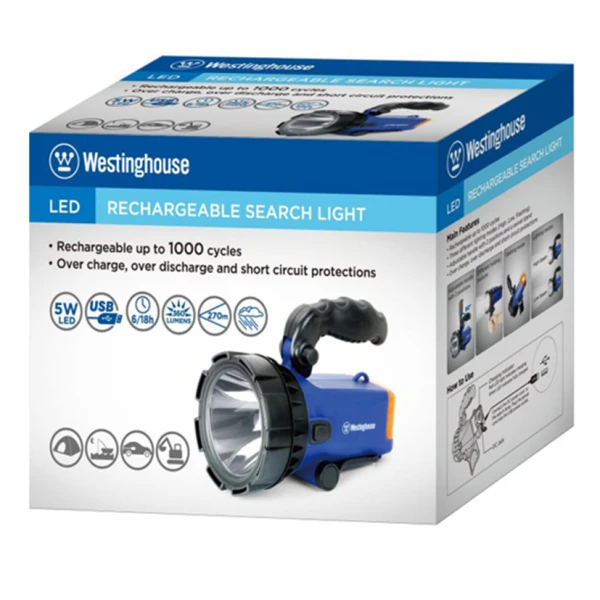 Ліхтар пошуковий Westinghouse 5W LED WF1505-CB + Мicro USB кабель в комплекті
