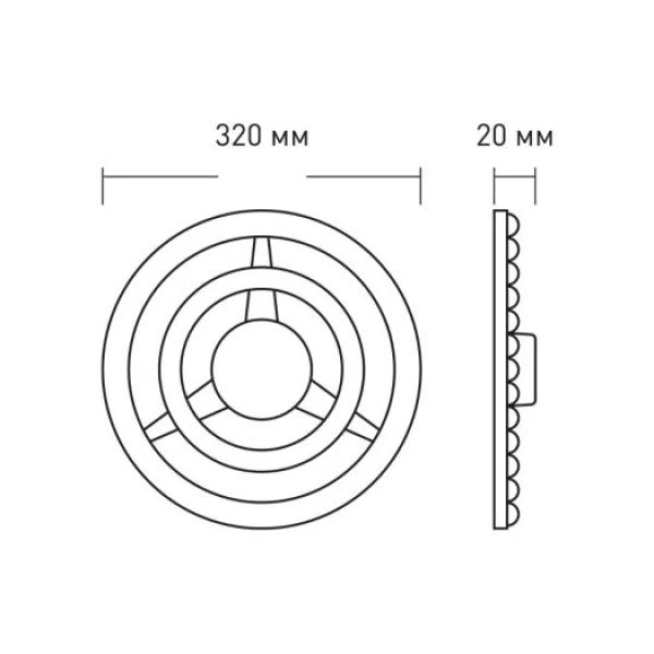 Светодиодный модуль 1-MLM-4841-C MAXUS Led Module 48W 4100K Circle