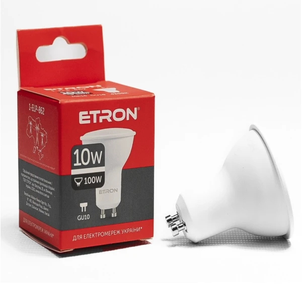 Светодиодная LED лампа ETRON 1-ELP-862 10W MR16 4200K 220V GU10