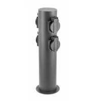 Столбик садовый CORTA, IP54, 4*розетки Schucko, макс. 3500W, столбик 360 мм, графит