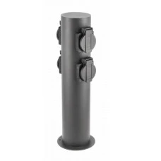 Стовпчик садовий GTV CORTA-P 36, IP54, 4*розетки Schucko, max.3500W, графіт (OS-CORP36G-30)