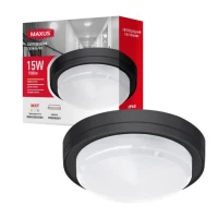 Світильник світлодіодний накладний MAXUS MBH 15W 3CCT IP65 BL Circle (1-MBH-15W-BLC)