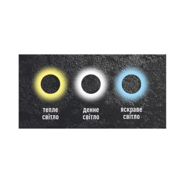 Светильник светодиодный MAXUS MWL 15W 3CCT IP65 WH накладной Circle (1-MWL-15W-WHC)