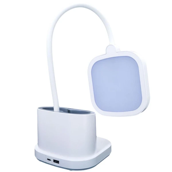 Настольная лампа с аккумулятором Quantum VERONA QM-TL1060 LED 5W 450Lm 4100К USB 5V 4000mAh с Power Bank
