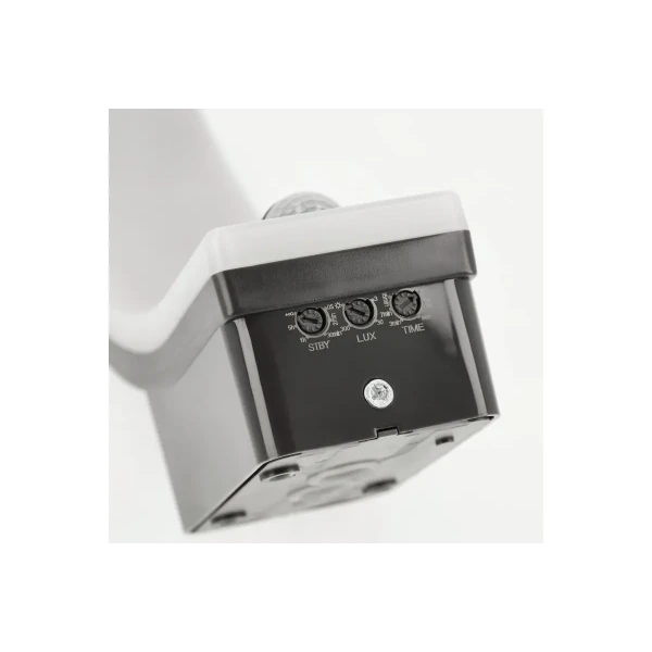 Світильник 20W GTV NICEA з датчиком руху, 4000K, IP65, DIM, чорний