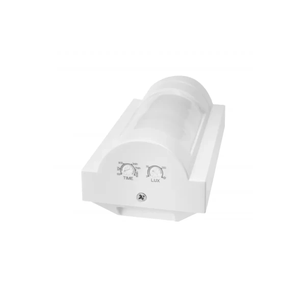 Датчик руху GTV CR-23 PET, макс.1200Вт, кут 120⁰, радіус дії 12м, IP65, білий