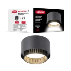 Светильник точечный накладной-врезной без лампы MAXUS Design Downlight Base GX53 Black 2in1