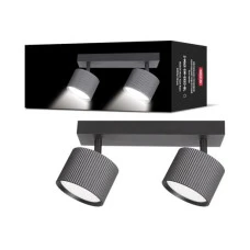 Светильник точечный накладной поворотный без лампы MAXUS Wave Spot Base GX53x2 Black