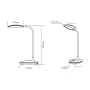 Настільна світлодіодна лампа з вбудованим акумулятором MAXUS Desk Lamp 5W 3CCT WH Battery