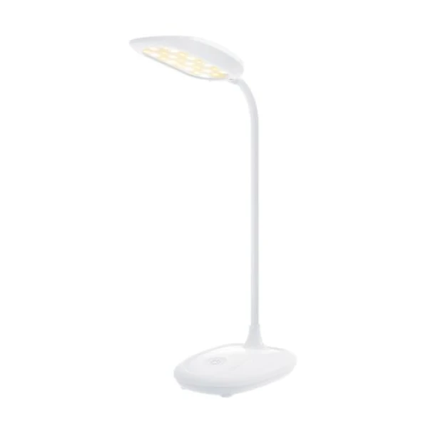 Настільна світлодіодна лампа з вбудованим акумулятором MAXUS Desk Lamp 5W 3CCT WH Battery