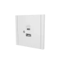 Розетка L-TEC USB+ type-C біла (LT-F-79-W)