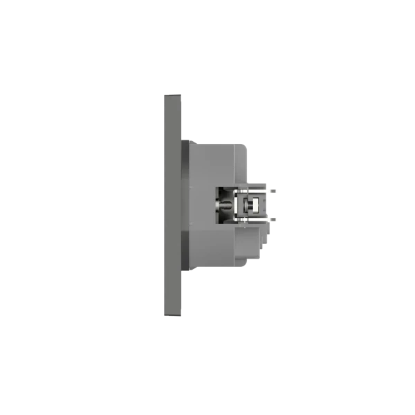 Розетка L-TEC USB+ type-C сіра (LT-F-79-G)