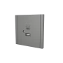 Розетка L-TEC USB+ type-C сіра (LT-F-79-G)