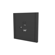 Розетка L-TEC USB+ type-C чорна (LT-F-79-B)