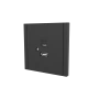 Розетка L-TEC USB+ type-C черная (LT-F-79-B)