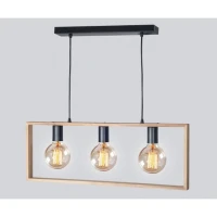 Підвісний світильник люстра Vesta Light Wooden Frame 64213 Натуральний