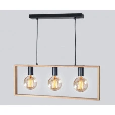 Підвісний світильник люстра Vesta Light Wooden Frame 64213 Натуральний