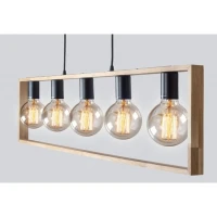 Підвісний світильник люстра Vesta Light Wooden Frame 64215 Натуральний