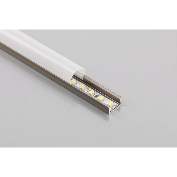 Профіль алюмінієвий міні для LED стрічки накладний GTV GLAX (шампань), 2м