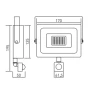 Прожектор 30W GTV G-TECH з датчиком руху, IP65, 120°, 6400K, чорний (GT-FLR30WC-64)