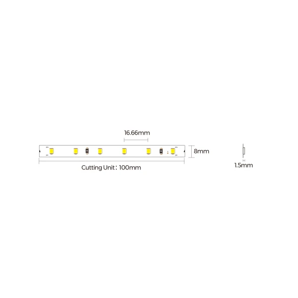 LED лента OLEDIM PS-2835-60-IP20-4.4W-4000К-24V