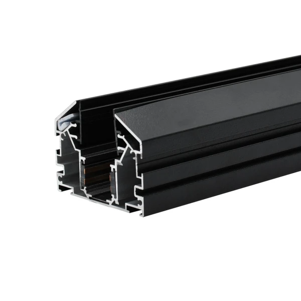 Магнитный трековый шинопровод OLEDIM OL35 48V для натяжного потолка черный (гарпун) 3м