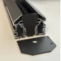 Магнитный трековый шинопровод OLEDIM OL35 48V для натяжного потолка черный (гарпун) 3м