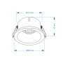 Точечный светильник OLEDIM TS20W ALU GU10 IP65