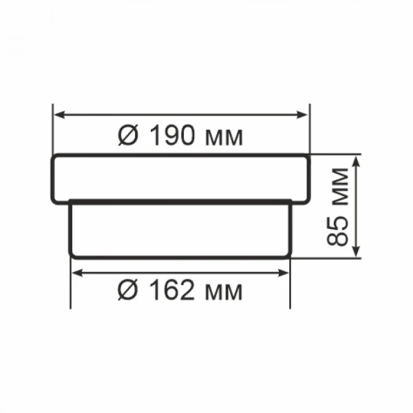 Светильник настенный Erka 106505, 26W, круглый, прозрачный, Е27, IP65