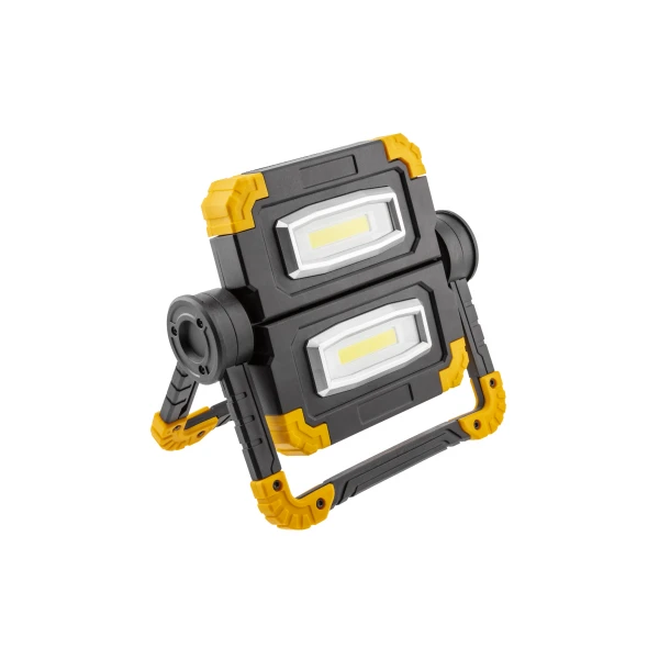 Прожектор акумуляторний GTV WORKY, 2x10W, 6400K, Powerbank 5000mAh, 5V, 1A, USB-C, IP44 (LD-WORKY-2X10W-64)
