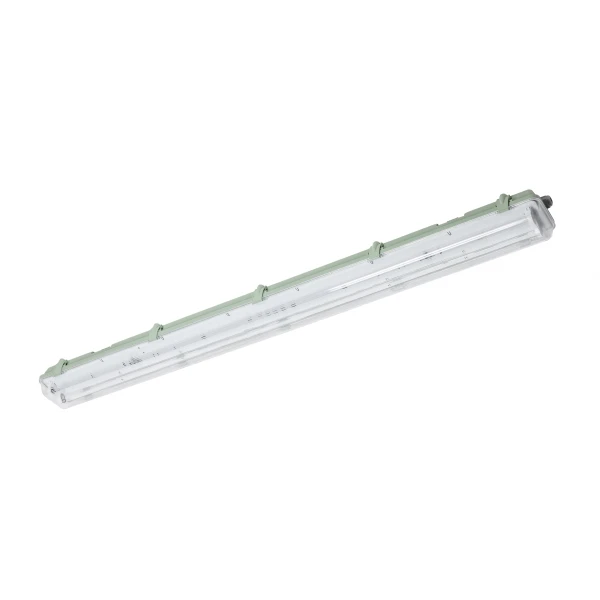 Герметичний світильник GTV HELIOS BIS 125х11см, T8, G13, AC220-240V, 50/60Hz, IP65, ABS/PS, сірий