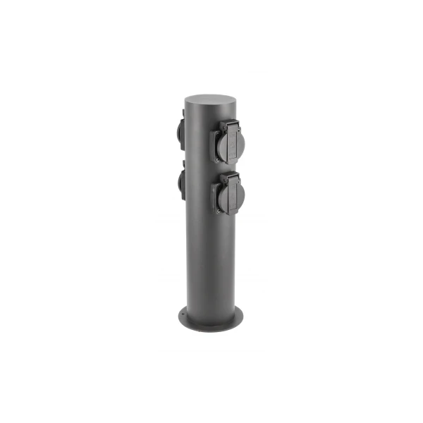 Стовпчик садовий GTV CORTA-P 36, IP54, 4*розетки Schucko, max.3500W, графіт (OS-CORP36G-30)