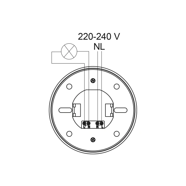 Датчик руху та присутності (врізний) GTV CR-19, max.1000W, 360°, max.20м, IP44 (CR-CR19000-00 )