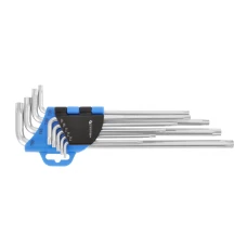 Набір ключів TORX CrV, 9 шт. екстра-довгих