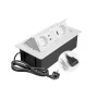 Меблева розетка GTV MULTISOFT, 2хSHUKO, USB A+C, RJ45, HDMI, кабель 1.5 м, білий