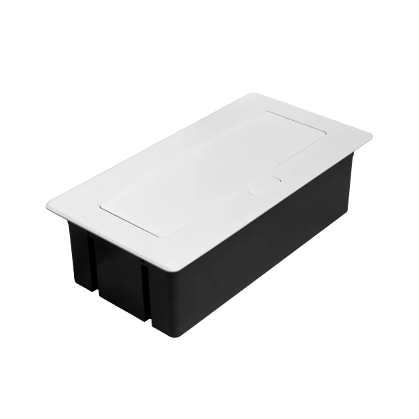 Меблева розетка GTV MULTISOFT, 2хSHUKO, USB A+C, RJ45, HDMI, кабель 1.5 м, білий