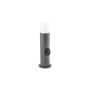 Светильник садовый с розеткой GTV CORTA-P 40, E27, max.25W, IP54, столбик, графит (OS-CORP40G-30)